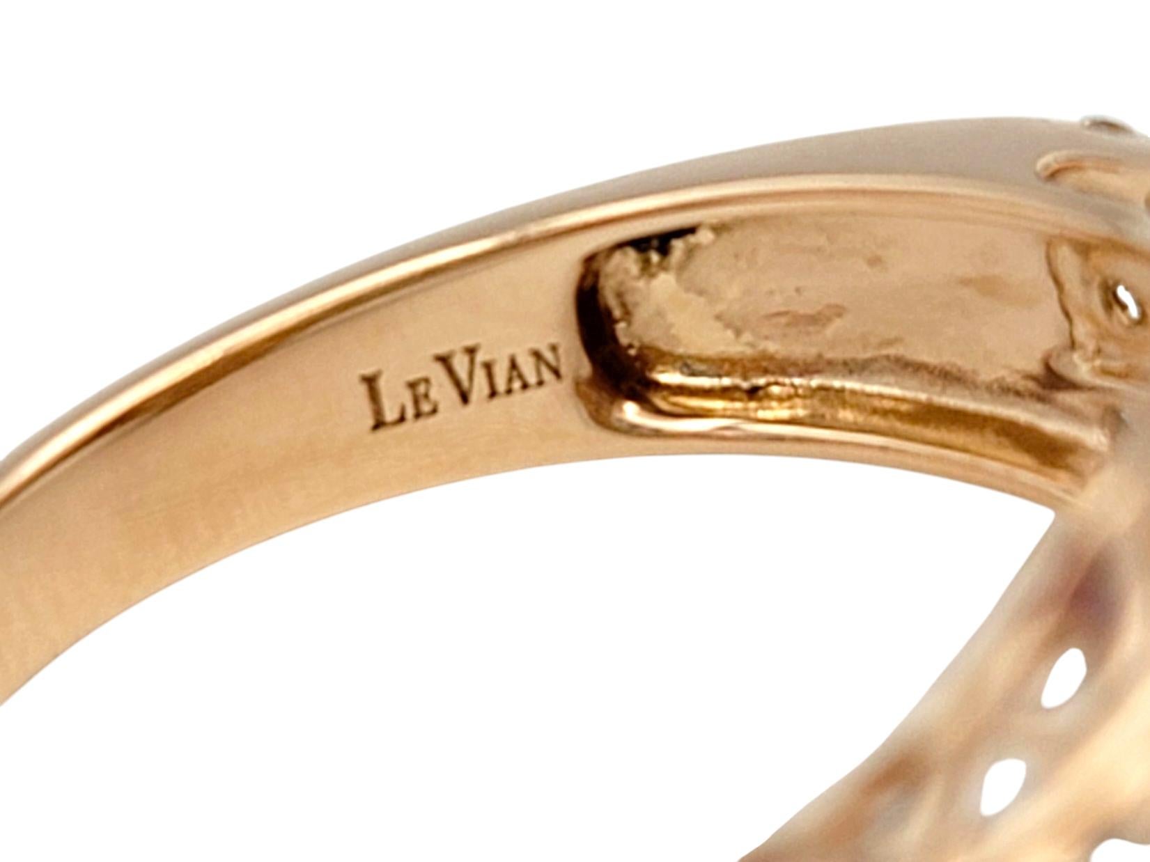 Le Vian Oval Cut Amethyst Cocktail Ring with Diamonds in 14 Karat Rose Gold For Sale 4