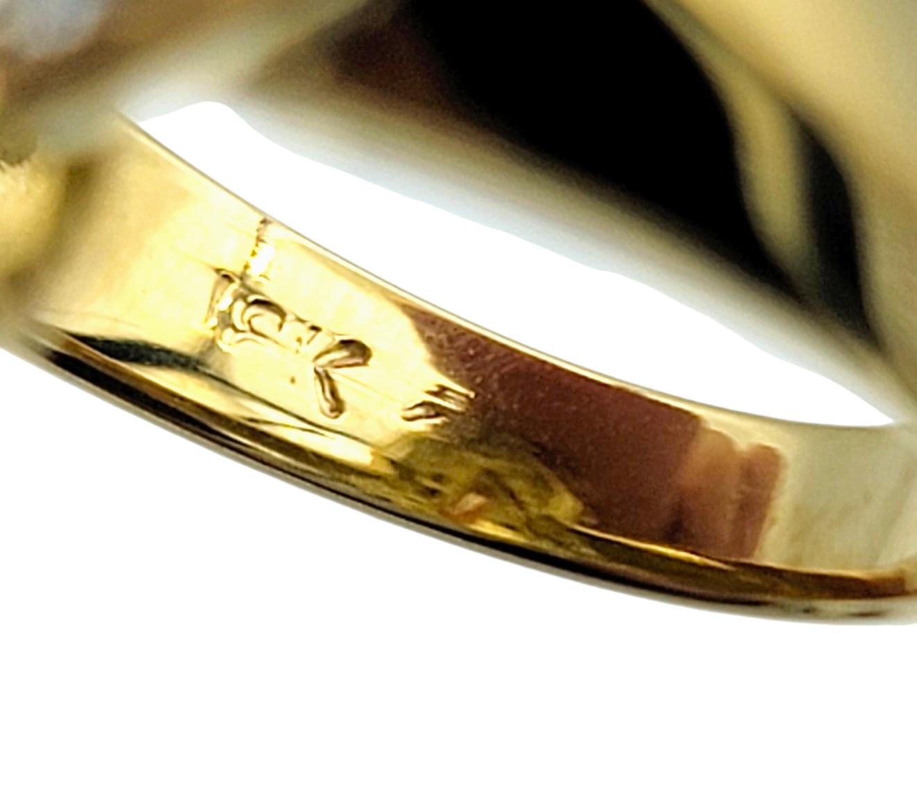 Le Vian Pear Cut Yellow Sapphire and Diamond Cocktail Ring in 18 Karat Gold For Sale 3