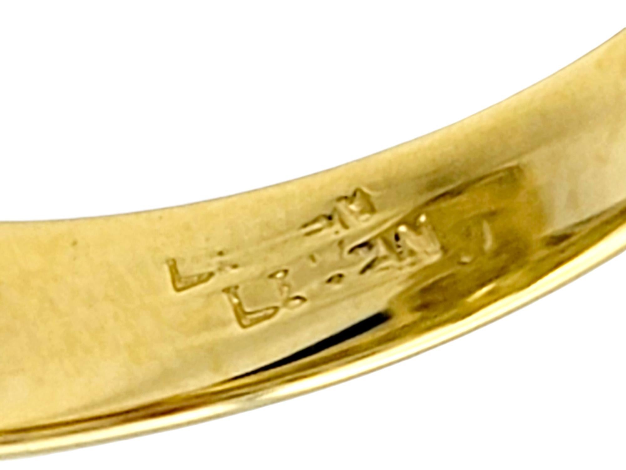 Le Vian Pear Cut Yellow Sapphire and Diamond Cocktail Ring in 18 Karat Gold For Sale 4