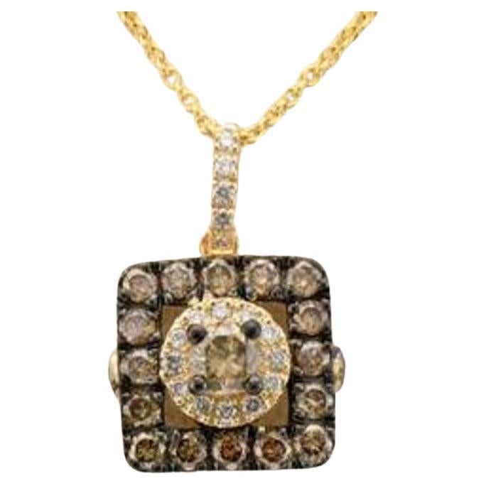 Le Vian Pendant Featuring 5/8 Cts. Chocolate Diamonds, 1/10 Cts For Sale