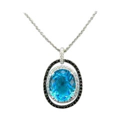 Le Vian-Anhnger mit blauem Topas und Blackberry-Diamanten von Vanilla