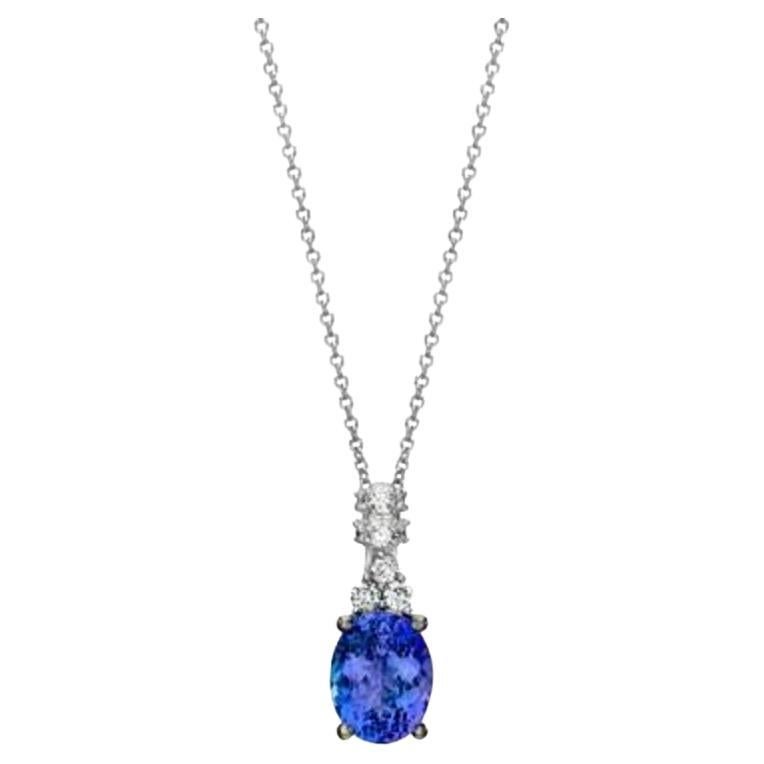 Le Vian Pendant Featuring Blueberry Tanzanite Vanilla Diamonds Set in 14K For Sale