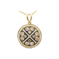 Le Vian-Anhnger mit Schokoladen-Diamanten und Vanilla-Diamantenbesatz