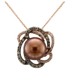 Le Vian Pendant Featuring Chocolate Pearls Chocolate Diamonds