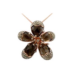 Le Vian Pendant Featuring Chocolate Quartz Chocolate Diamonds Set