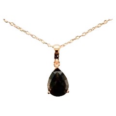 Le Vian Pendant Featuring Chocolate Quartz Set in Slv Strawberry Gold