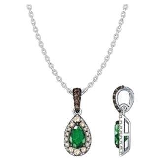 Le Vian Pendant Featuring Costa Smeralda Emeralds Nude Diamonds, Chocolate For Sale