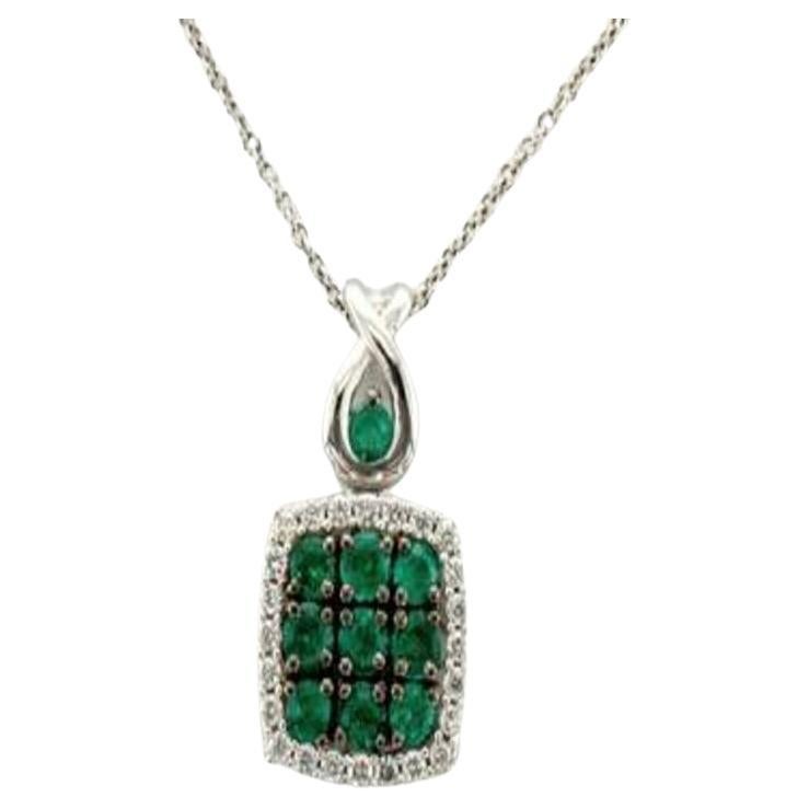 Le Vian Pendant Featuring COSTA Smeralda Emeralds Vanilla Diamonds Set in 14K