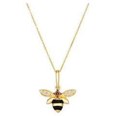 Le Vian Pendant Featuring Enamel Chocolate Diamonds, Nude Diamonds Set in 14