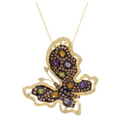 Le Vian Pendant Featuring Green Apple Peridot, Cinnamon Citrine