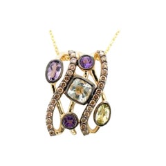 Le Vian Pendant Featuring Mint Julep Quartz, Lemon Quartz