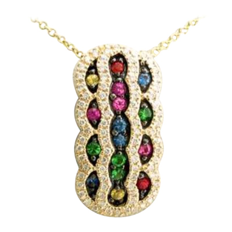 Colgante Le Vian con zafiro multicolor, zafiro rosa chicle