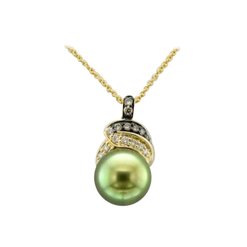 Le Vian Pendant Featuring Pistachio Pearl Chocolate Diamonds For Sale