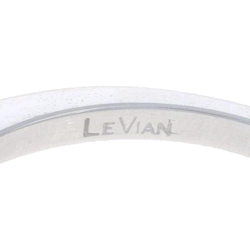Anello di fidanzamento con diamante e zaffiro rosa di Le Vian - Oro bianco 18k Ovale 2,27ctw in vendita 1