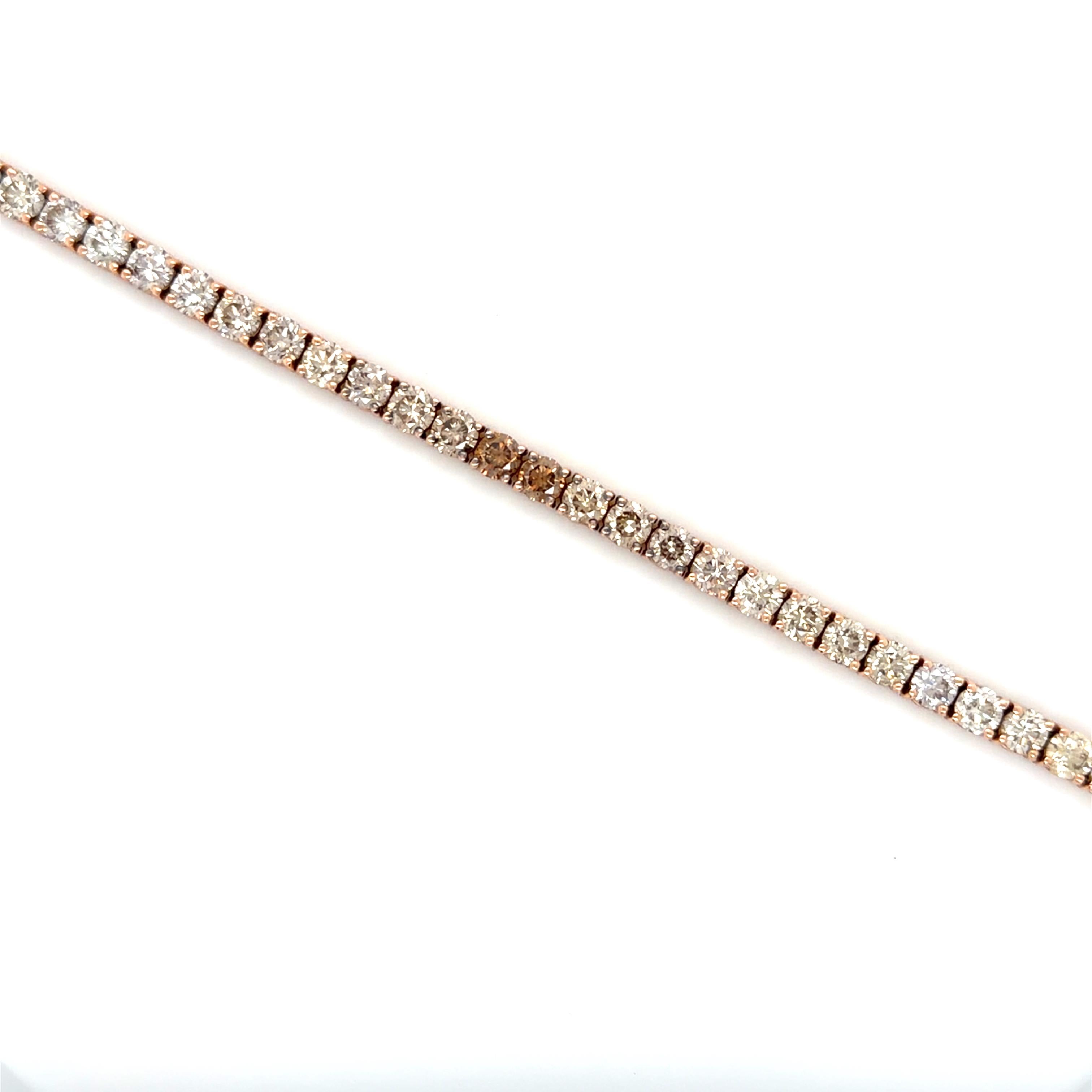 Le Vian, Pulsera de Diamantes Ombre de Chocolate y Champán de la Alfombra Roja Contemporáneo en venta