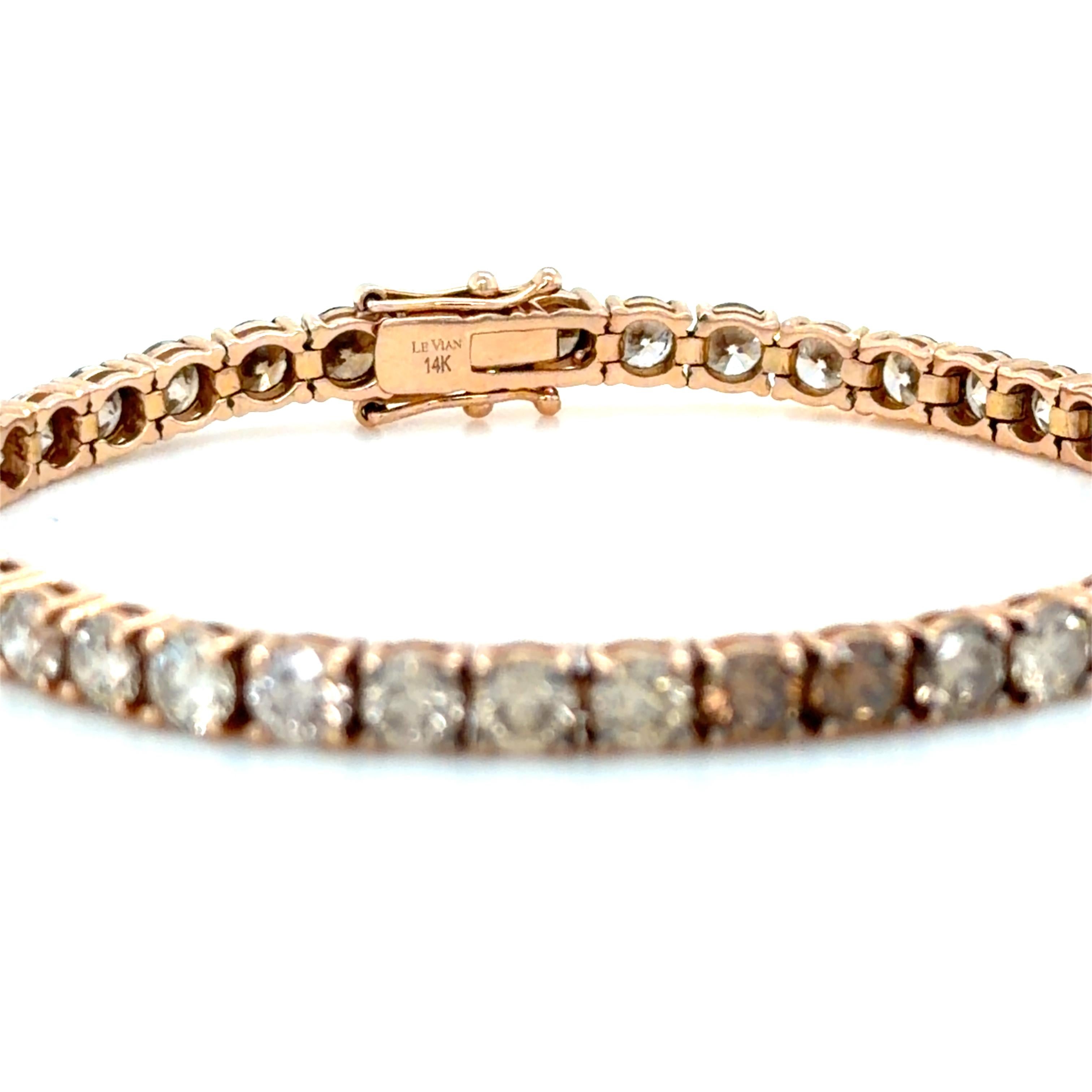 Le Vian, Pulsera de Diamantes Ombre de Chocolate y Champán de la Alfombra Roja en Excelente estado para la venta en Chicago, IL