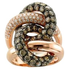 Le Vian Red Carpet Ring Featuring 3 3/4 Cts, Chocolate Diamonds, 5/8 Cts, Vani