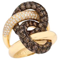 Le Vian Red Carpet Ring mit Schokoladen-Diamanten, Vanille-Diamanten besetzt 