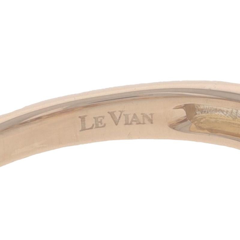 Le Vian Rhodolite Garnet & Diamond Ring - Rose Gold 14k Oval Checkerboard 4.2ctw 1