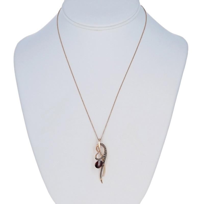 Le Vian Rhodolite Garnet Quartz Pendant Necklace 18