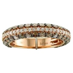 Le Vian Ring mit 1 3/8 Karat Schokoladen-Diamanten, 1/4 Karat Vanilla-Diamant