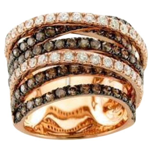 Le Vian Ring Featuring 2 5/8 Cts, Chocolate Diamonds, 7/8 Cts, Vanilla Diamond For Sale