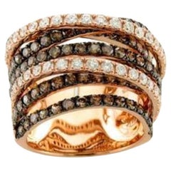 Le Vian Ring mit 2 5/8 Karat schokoladenbraunen Diamanten, 7/8 Karat, Vanilla-Diamant