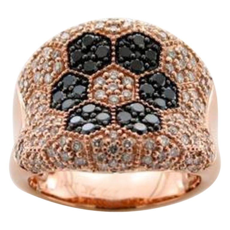 Le Vian Ring mit 5/8 Karat Blackberry-Diamanten, 7/8 Karat Vanilla-Diamanten und Vanilla-Diamanten