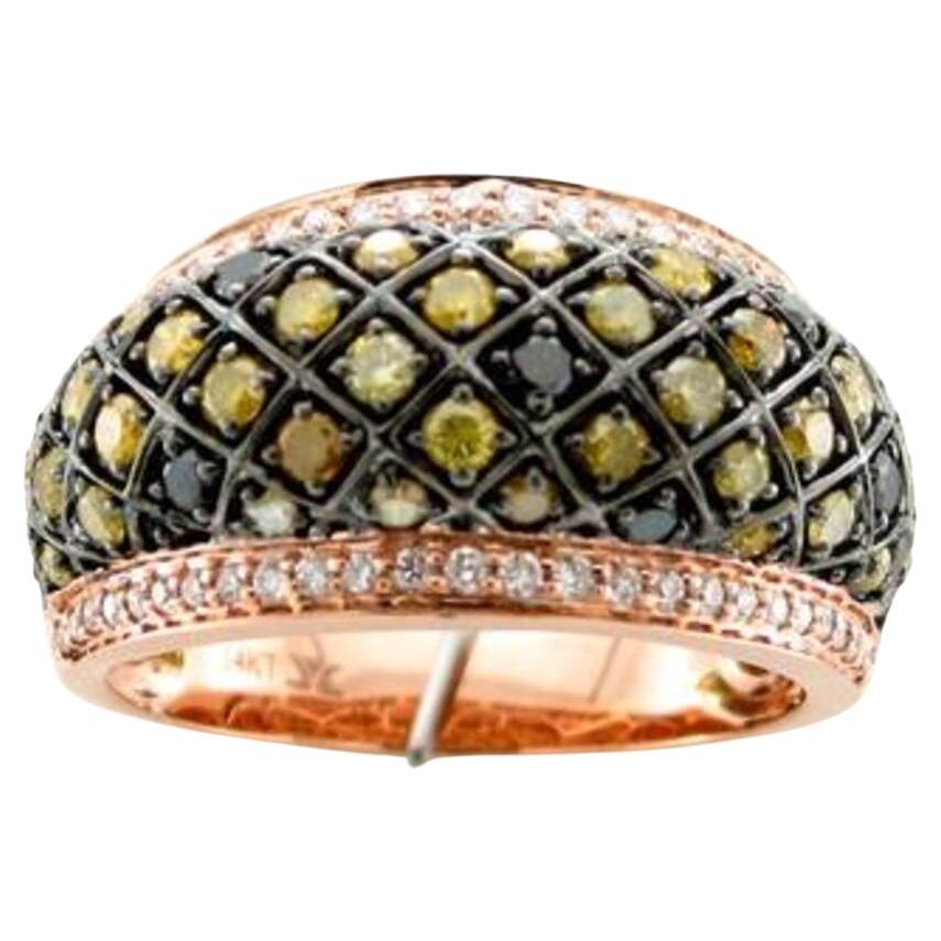 Le Vian Ring Featuring Blackberry Diamonds, Goldenberry Diamonds, Vanilla For Sale