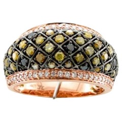 Le Vian Ring Featuring Blackberry Diamonds, Goldenberry Diamonds, Vanilla