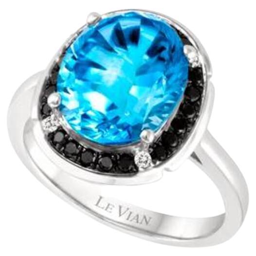 Le Vian Ring Featuring Blue Topaz Blackberry Diamonds, Vanilla Diamonds Set For Sale
