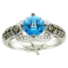 Le Vian Ring mit blauem Topas und Schokoladendiamanten