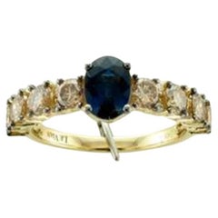 Le Vian Ring mit blauem Beeren-Saphir-Saphir- Schokoladen-Diamanten