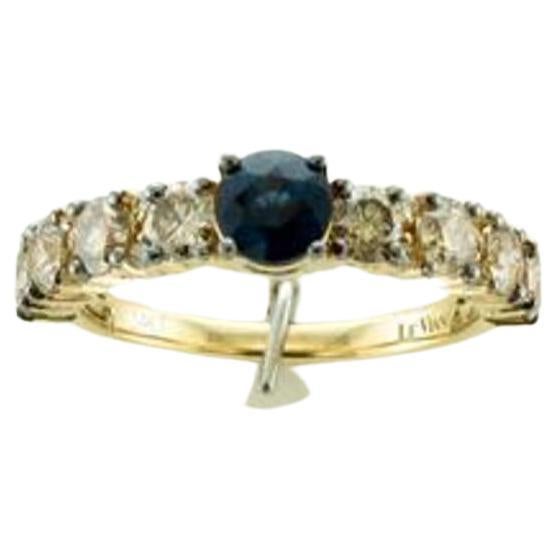 Le Vian Ring mit blauem Beeren-Saphir- Schokoladen-Diamanten  