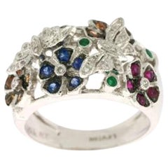 Le Vian Ring featuring Blueberry Sapphire, Costa Smeralda Emeralds, Passion Ruby