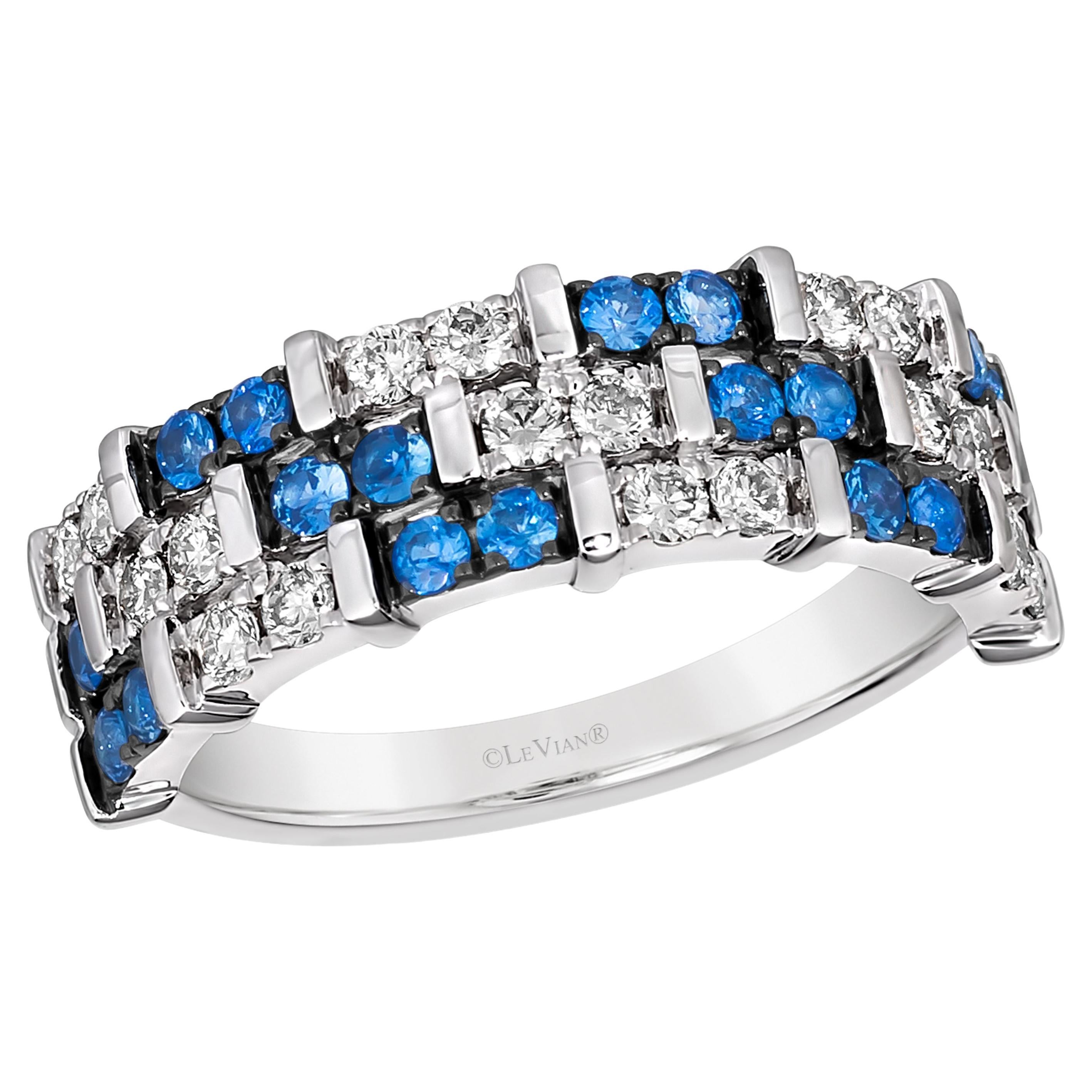 Ring von Le Vian mit Blaubeerfarbenem Saphir und nudefarbenen Diamanten, gefasst in 14K