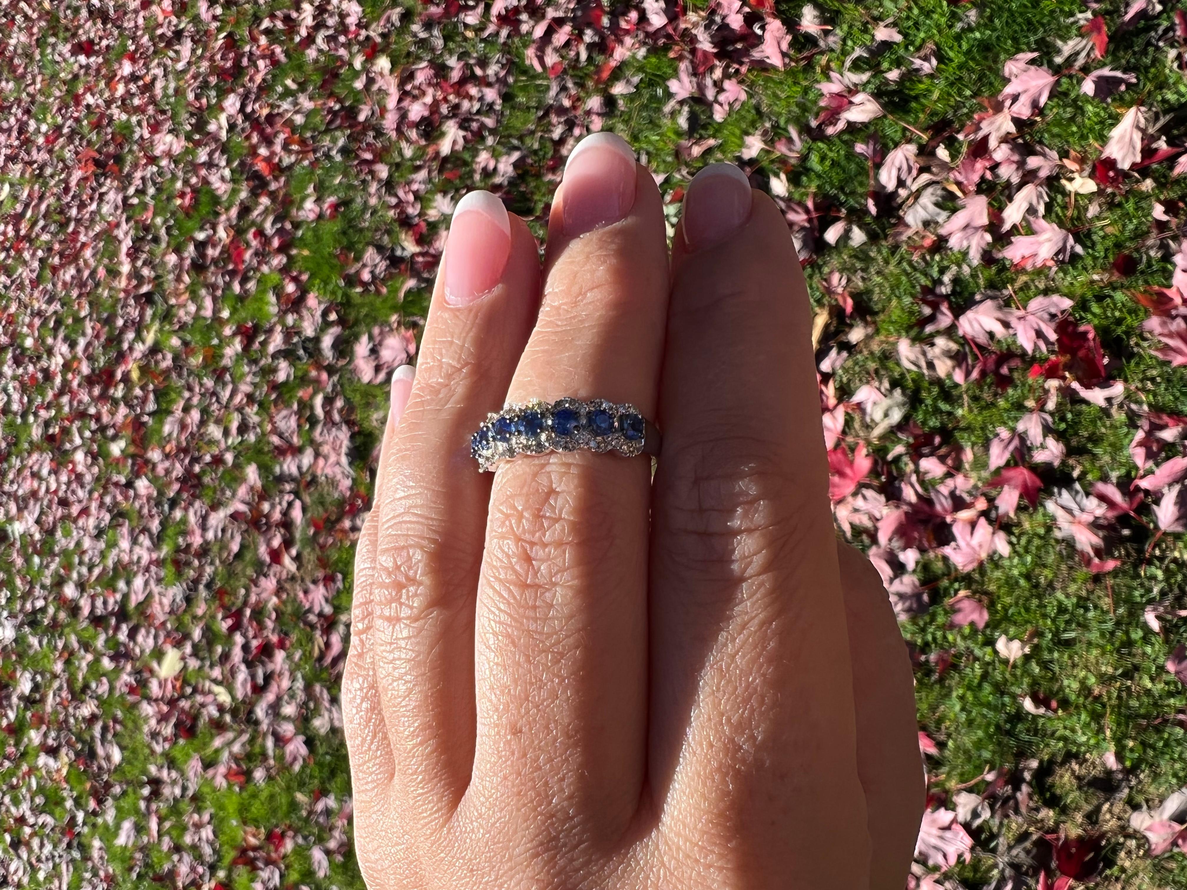 Le Vian® Ring featuring 3/4 cts. Blueberry Sapphire™, 1/3 cts. Nude Diamonds™ set in 14K Vanilla Gold®
