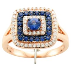 Le Vian Ring mit blauem Beeren-Saphir- Vanilla-Diamanten in 14 Karat