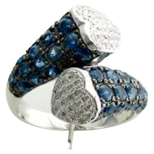 Le Vian Ring Featuring Blueberry Sapphire Vanilla Diamonds Set in 14K Vanilla For Sale