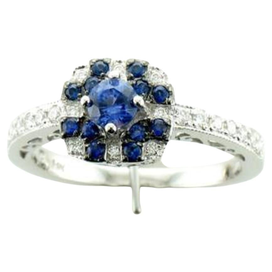 Le Vian Ring Featuring Blueberry Sapphire Vanilla Diamonds Set in 14k Vanilla For Sale