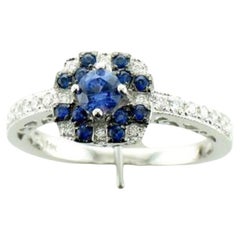 Le Vian Ring Featuring Blueberry Sapphire Vanilla Diamonds Set in 14k Vanilla