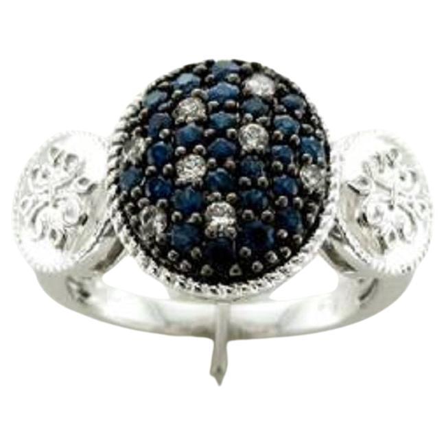 Le Vian Ring Featuring Blueberry Sapphire, White Sapphire Set in 14k Vanilla For Sale