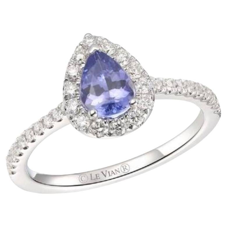 Le Vian Bague avec tanzanite bleu-vert et diamants Vanilla sertis