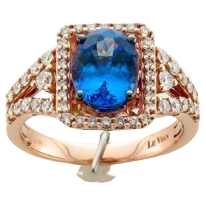 Le Vian Ring Featuring Blueberry Tanzanite Vanilla Diamonds Set in 14K For Sale
