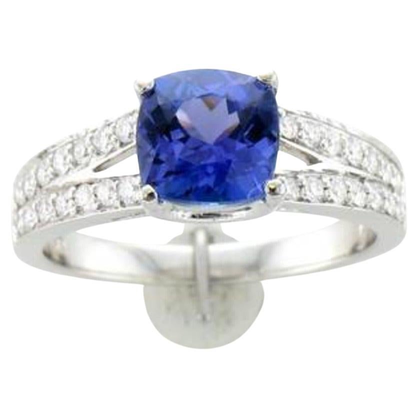 Le Vian Ring Featuring Blueberry Tanzanite Vanilla Diamonds Set in 14K Vanill