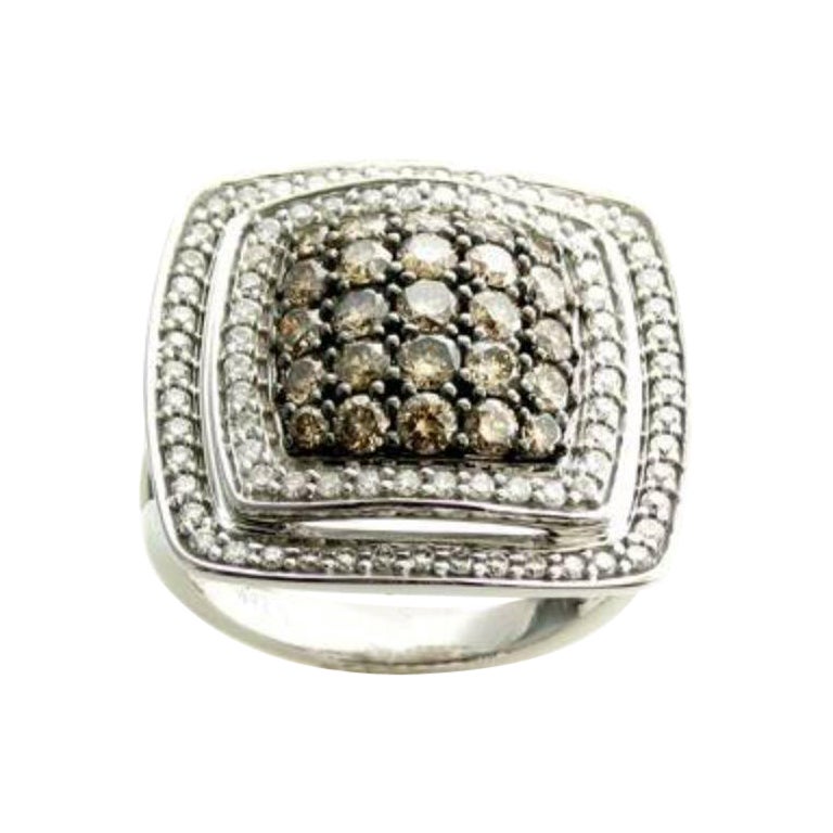 Anillo Le Vian con Diamantes Chocolate y Vainilla engastados en Oro Vainilla de 14K