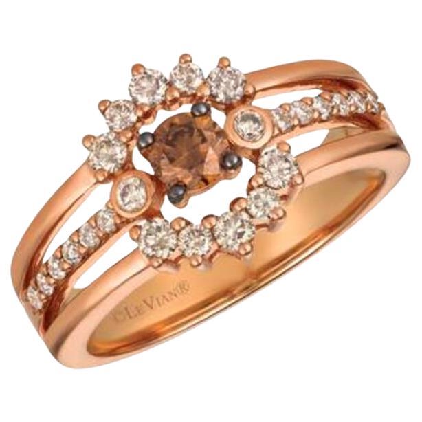 Le Vian Ring Featuring Chocolate Diamonds, Nude Diamonds Set in 14k For Sale
