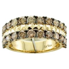 Le Vian Ring Featuring Chocolate Diamonds Set in 14k Honey Gold