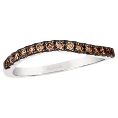 La bague Le Vian avec diamants chocolat sertis en or Vanilla 14 carats