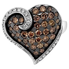Le Vian Ring Featuring Chocolate Diamonds Vanilla Diamonds 14 Karat Vanilla Gold